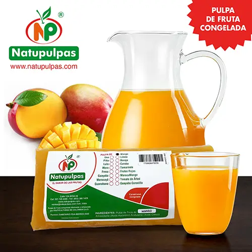 Pulpa de mango congelada